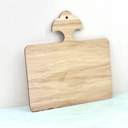 Whale Tail Paddle 4.5" x 6.5" Wood Display