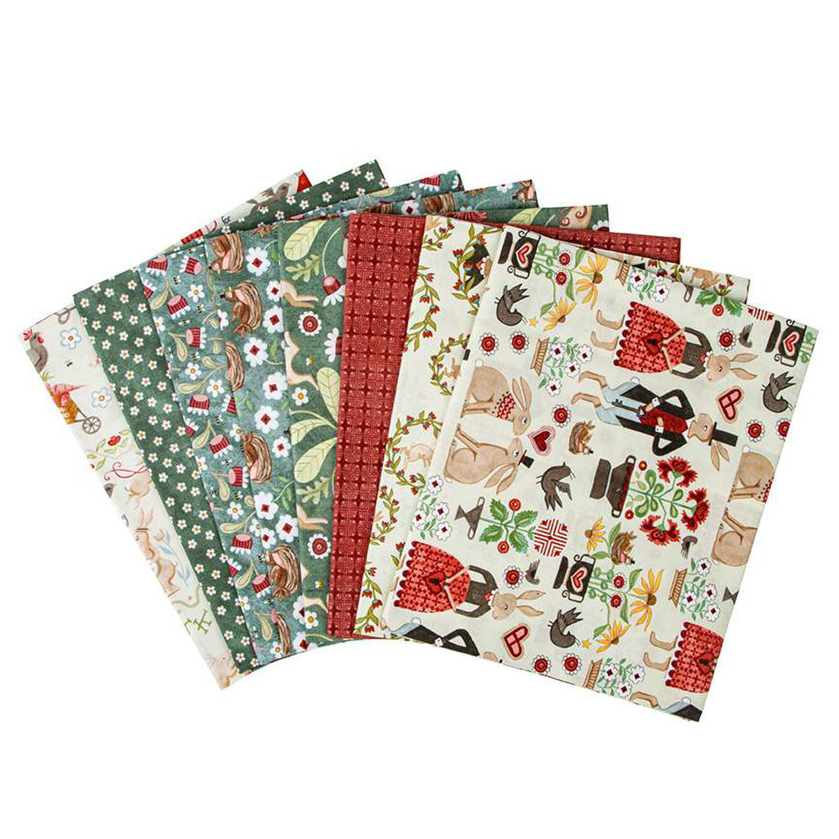 Hop Hop Hooray 1-Yard Bundle Flax by Teresa Kogut for Riley Blake Designs