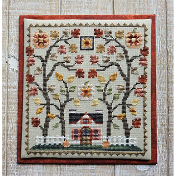 Little House in the Autumn Woods Pattern