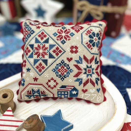 Build Your Kit Primrose Cottage Stitches Patriotic Quaker