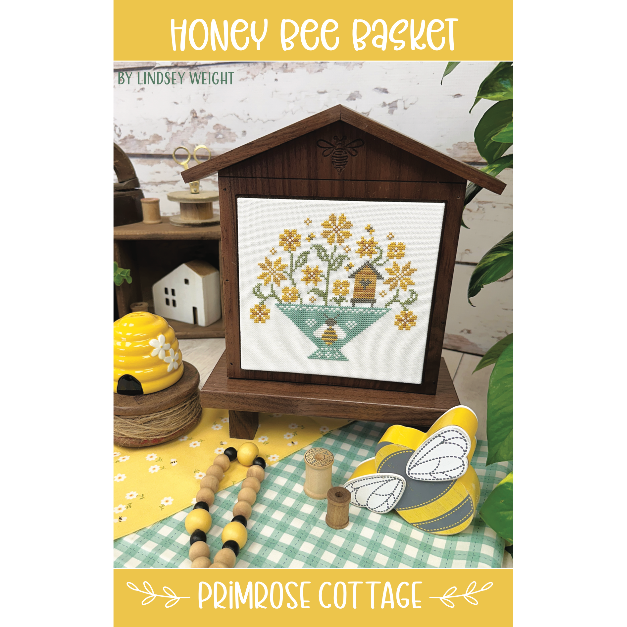 Build Your Kit Primrose Cottage Stitches Honey Bee Basket