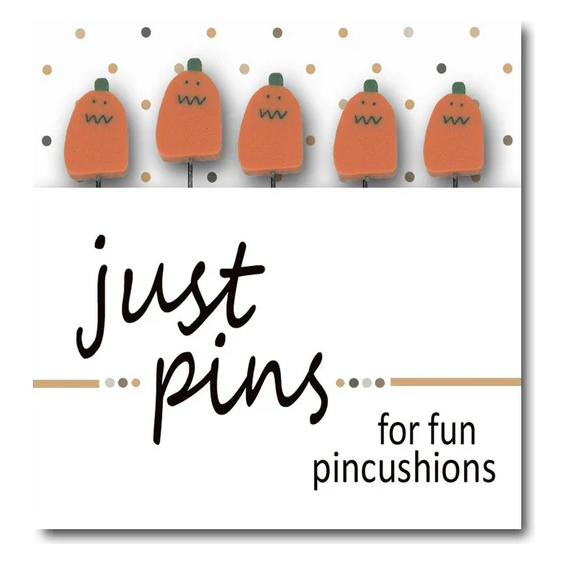 Just Pins Just Squiggle Mouth Pumpkins – Colour and Cotton