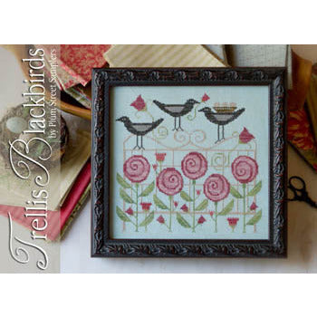 Trellis Blackbirds Pattern