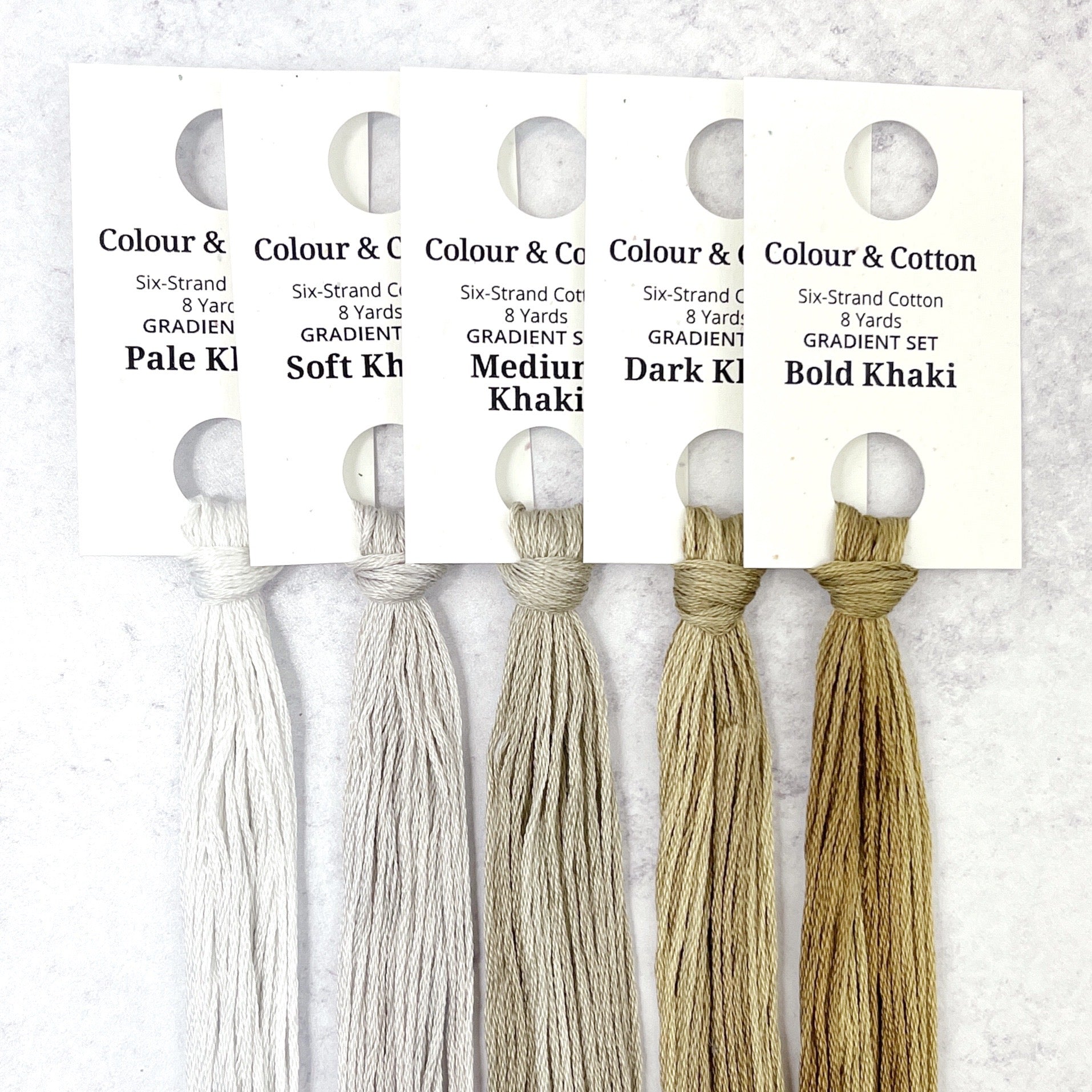 Gradient Thread Set Khaki – Colour and Cotton